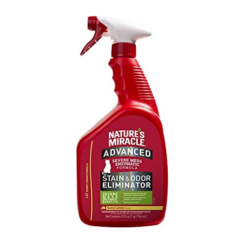 Nature's Mircale Advantage Stain & Odor Remover for Cats - Sunny Lemon - 32 Oz  