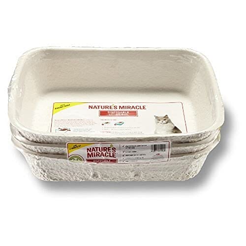 Nature's Mircale Disposable Cat Litter Pan - Reg - 3 Pack  