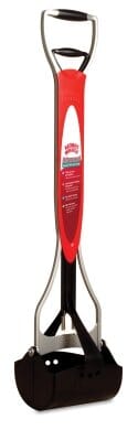 Nature's Mircale Jaw Waste Scoop Dog Waste Pick Up - Black/Red - Jumbo