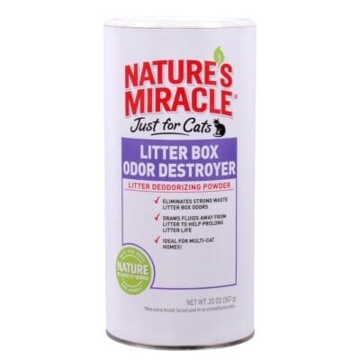 Nature's Mircale Litter Box Odor Destroyer Powder - 20 Oz  