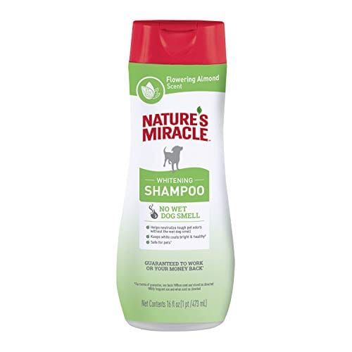 Nature's Mircale Odor Control Whitening Dog Shampoo - Flowering Almon - 16 Oz  