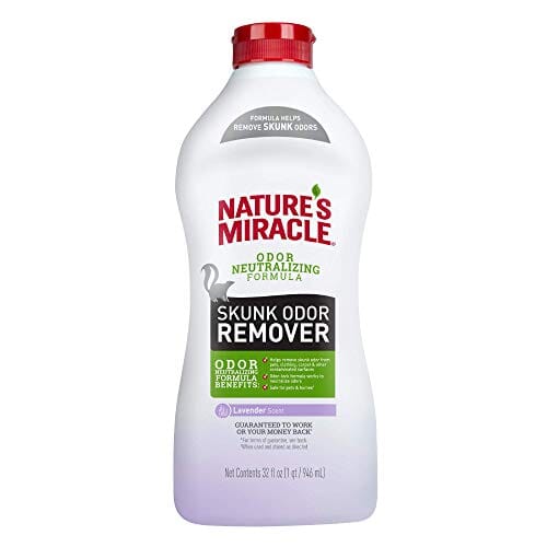 Nature's Mircale Pour Dog Skunk Odor Removers - Lavender - 32 Oz  