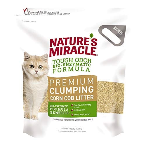 Nature's Mircale Premium Clumping Corn Cob Cat Litter - 10 Lbs  