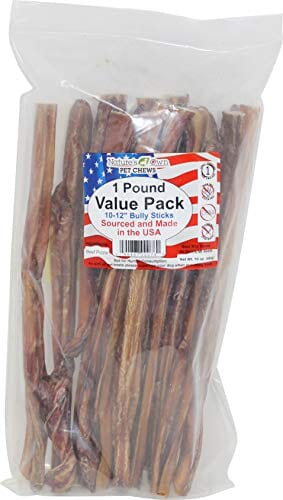 Nature's Own USA Bully Stick Value Pack Natural Dog Chews - Beef - 10 - 12 In - 1 Lb  