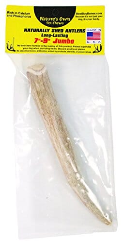 Nature's Own USA Elk Antler Natural Dog Chews - Natural - 7 - 9 In - Jumbo  