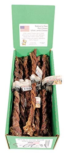 Nature's Own USA Lamb Chews Natural Dog Chews - Lamb - 12 In - 30 Pack  