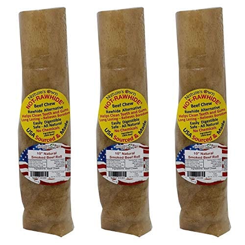 Nature's Own USA NotRawhide Beef Chew Natural Dog Chews Beef 10 In