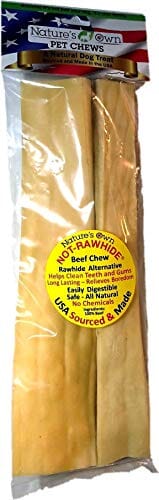 Nature's Own USA Not-Rawhide Beef Chews Natural Dog Chews - Beef - 10 In - 2 Pack  