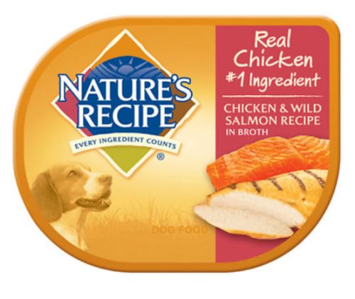 Nature's Recipe Chicken and Wild Salmon Recipe in Broth Wet Dog Food  