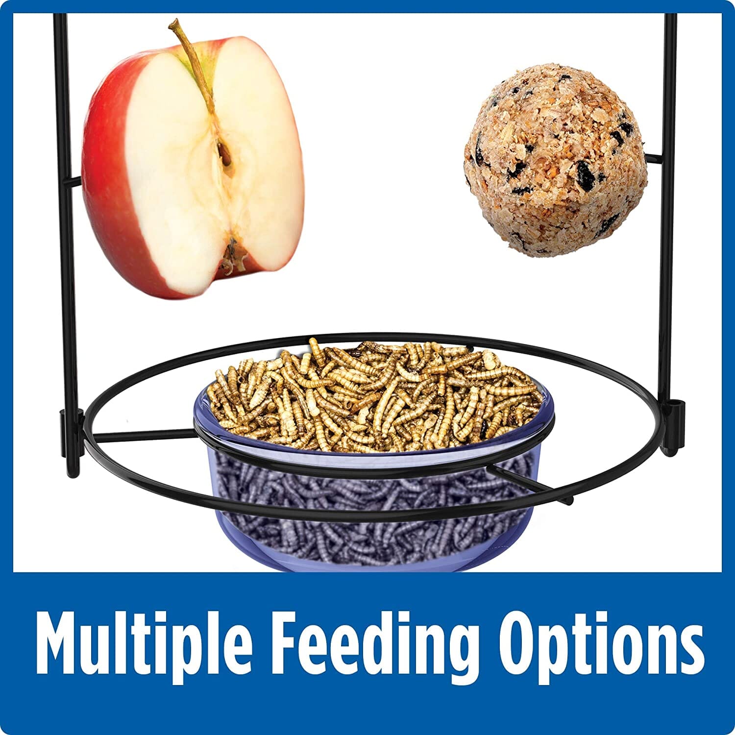 Nature's Way Bluebird Buffet Wild Bird Feeder - Blue - 6 Oz Cap  