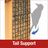 Nature's Way Double Suet Tail Prop Wild Bird Feeder - Cedar - 10.25 X 8 X 3 In  