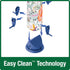 Nature's Way Fantasy Floral Easy Clean Plastic Tubed Wild Bird Feeder - Blue - 2.8 Qt Cap  