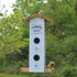 Nature's Way Farmhouse Vertical Wooden Hopper Wild Bird Feeder - White - 1.5 Qt Cap  