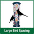 Nature's Way Garden Floral Easy Clean Wild Bird Feeder - Blue - 2.8 Qt Cap  