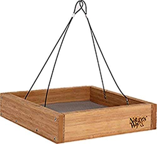 Nature's Way Hanging Platform Wild Bird Feeder - Bamboo - 2.25 X 12 X 12 In  