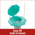 Nature's Way Mesh Funnel Flip Top Sunflower Wild Bird Feeder - Blue - 1.1 Qt Cap  