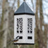 Nature's Way Squirrel Shield Metal Lantern and Squirrel-proof Wild Bird Feeder - White - 2 Qt Cap  