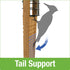 Nature's Way Tail Prop Suet and Seed Cake Wild Bird Feeder - Bamboo - 14 X 7.875 X 3 In  