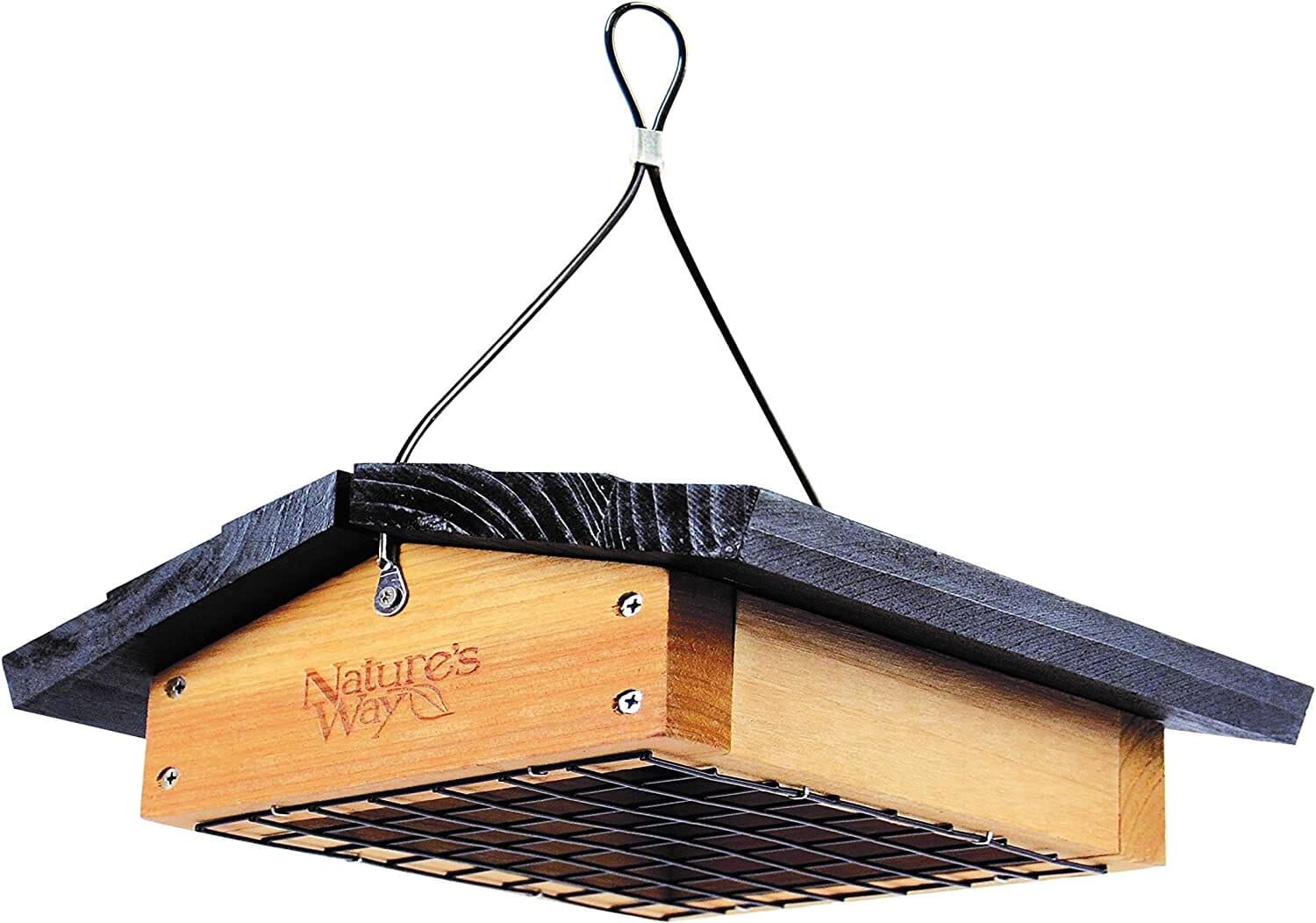 Nature's Way Upside Down Suet and Seed Cake Wild Bird Feeder - Cedar - 1 Large Cake  