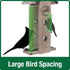 Nature's Way Weathered Vertical Wooden Hopper Wild Bird Feeder - 1.5 Qt Cap  