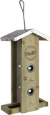 Nature's Way Weathered Vertical Wooden Hopper Wild Bird Feeder - 1.5 Qt Cap  