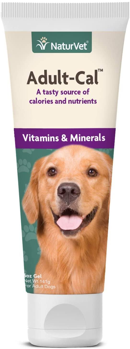 Naturvet Adult-Cal Nutritional Gel for Dogs Cat and Dog Vitamins - 5 oz Tube  