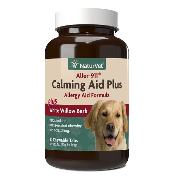 Naturvet Aller 911 Calming Aid Plus Tabs Calming Dog Supplements - 30 ct Bottle  