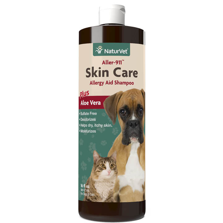 Naturvet Aller 911 Shampoo Cat and Dog Skin and Coat Shampoo - 16 oz Bottle  