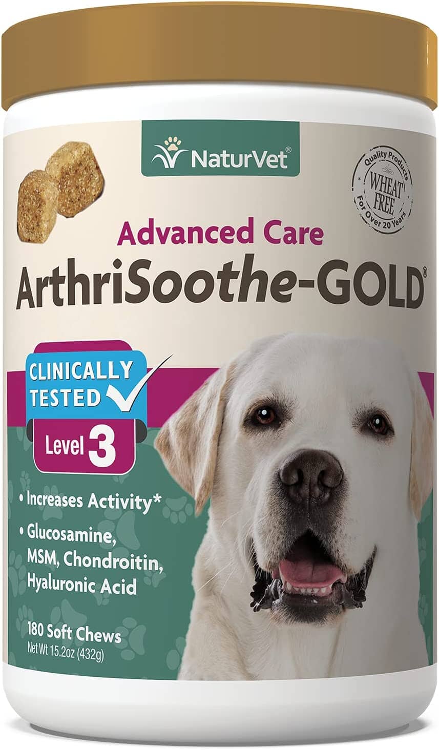 Naturvet ArthriSoothe GOLD Level 3 Joint Health Chewable Dog Supplement - 240 Count  