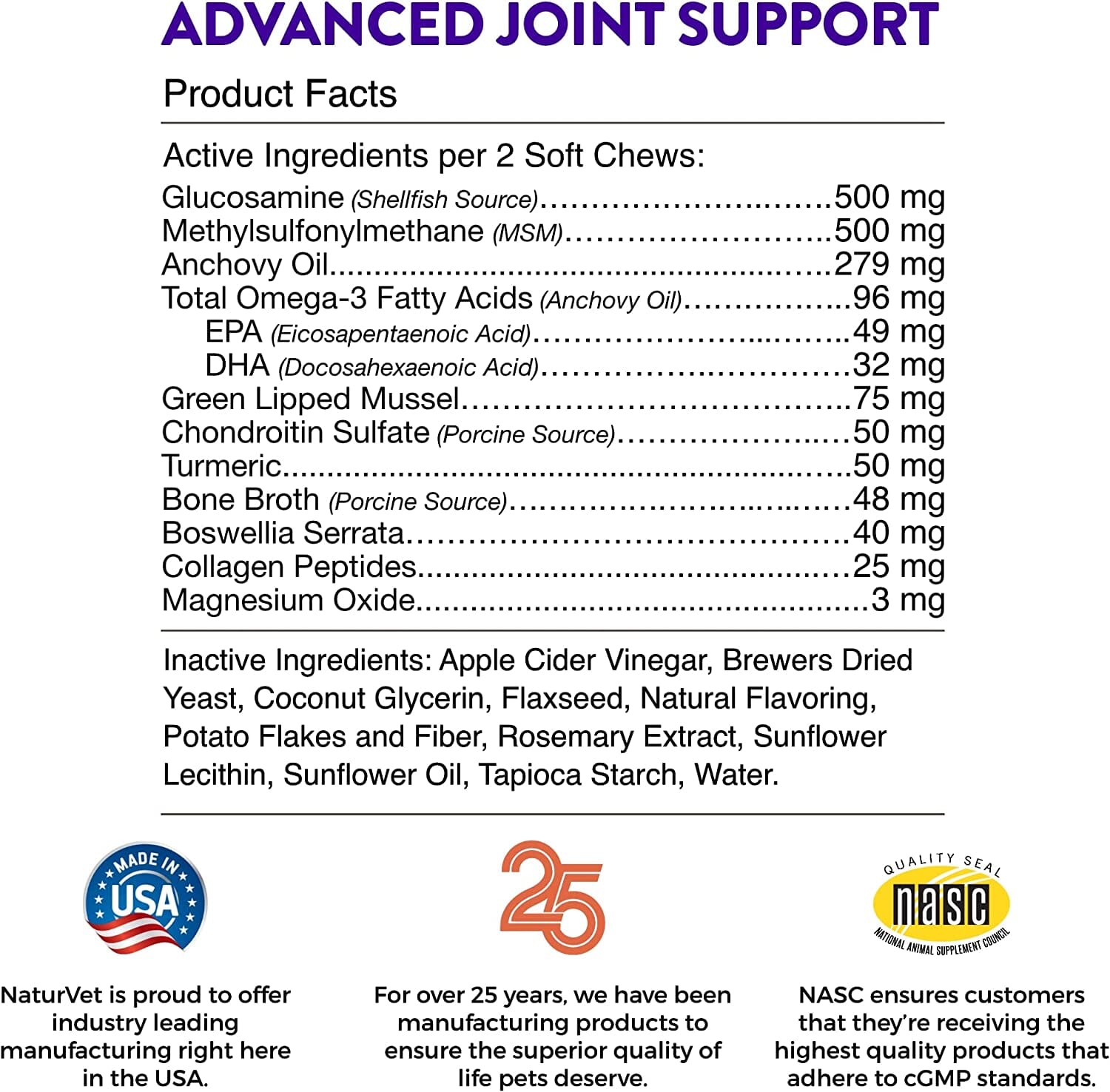 Naturvet Evolutions - Advanced Joint Soft Chews - 90 Count  