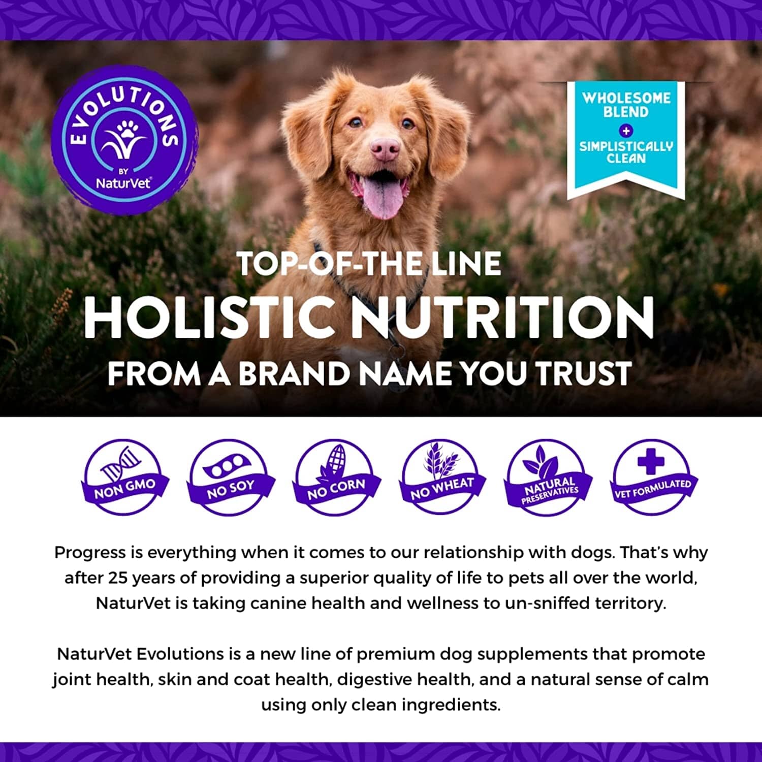 Naturvet Evolutions Probiotic + Superfoods Soft Chews Dog Supplements - 90 Count  