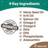 Naturvet Hemp Seed Oil Krill Oil & Salmon Oil Cat and Dog Supplements - 16 oz  