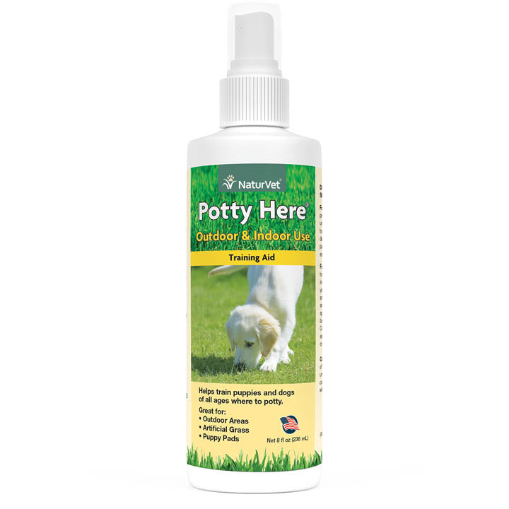 Naturvet Potty Here Cat and Dog Training Aids - 8 oz Bottle  