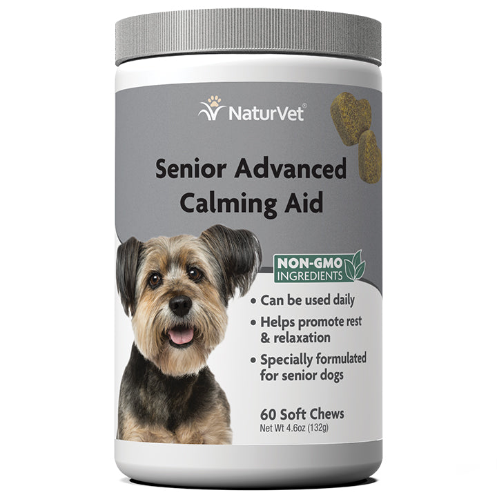 Naturvet Senior Calming Aid Soft Chew Dog Supplements - 60 ct  