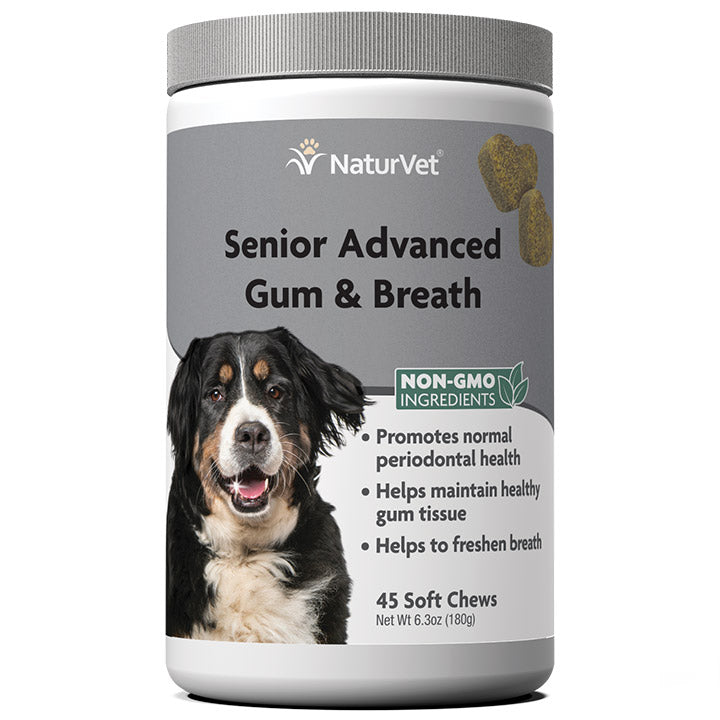 Naturvet Senior Gum & Breath Soft Chew Dog Supplements - 45 ct  