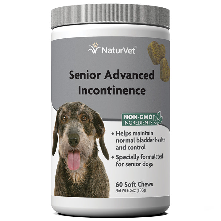 Naturvet Senior Incontinence Soft Chew Dog Supplements - 60 ct  