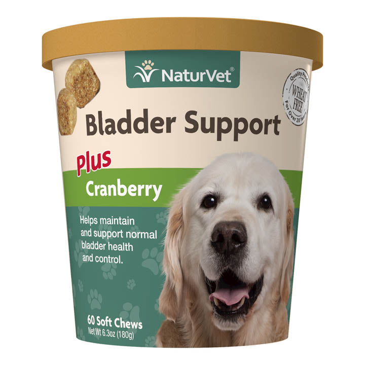 Naturvet Urinary Bladder Support Plus Cranberry Soft Chews Dog Chewy Supplements - 60 ct Cup  