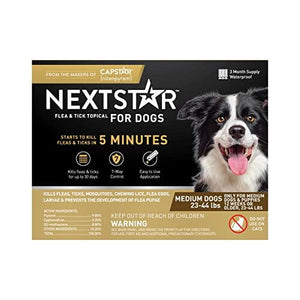Nextstar Flea & Tick Topical for Dogs - 23 - 44 Lbs - 3 Count