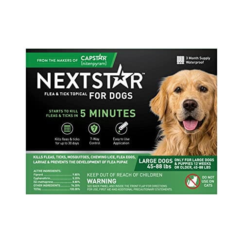 Nextstar Flea & Tick Topical for Dogs - 45 - 88 Lbs - 3 Count  