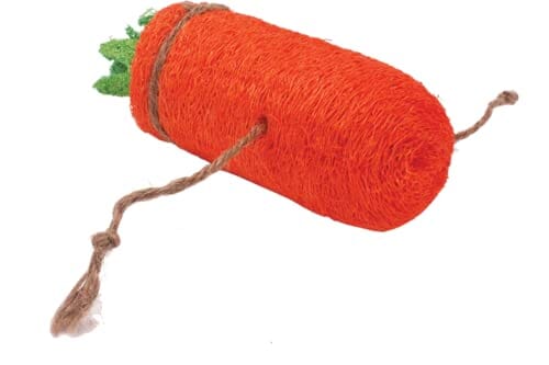 Nibbles Loofah Carrot Chew Small Animal Chewy Treats - Large