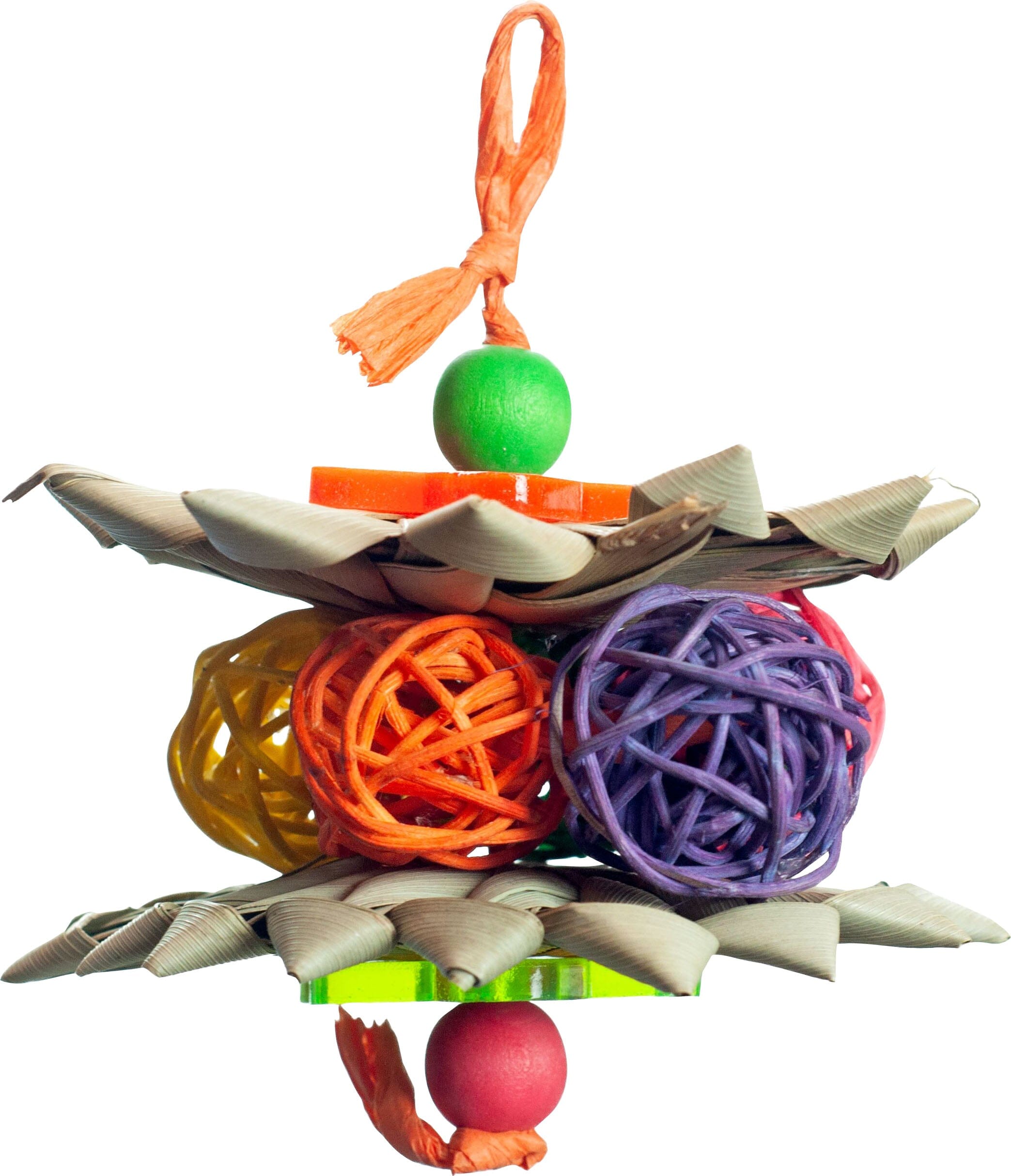 Nibbles Palm Star Stack Small Animal Chew Toy with Vine Balls  