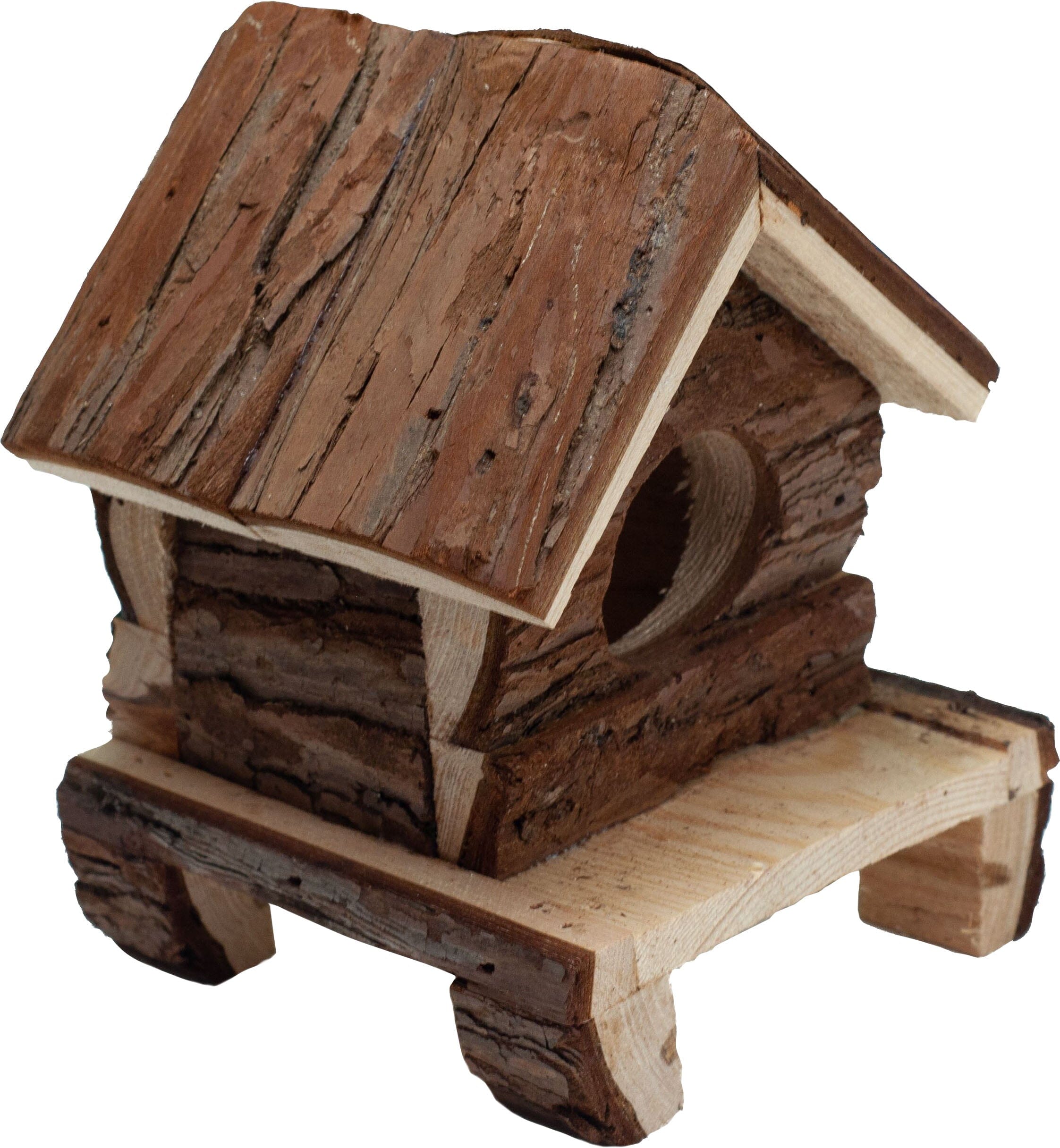 Nibbles Small Animal Deluxe Log Cabin Hut Small Animal Hideaway -  