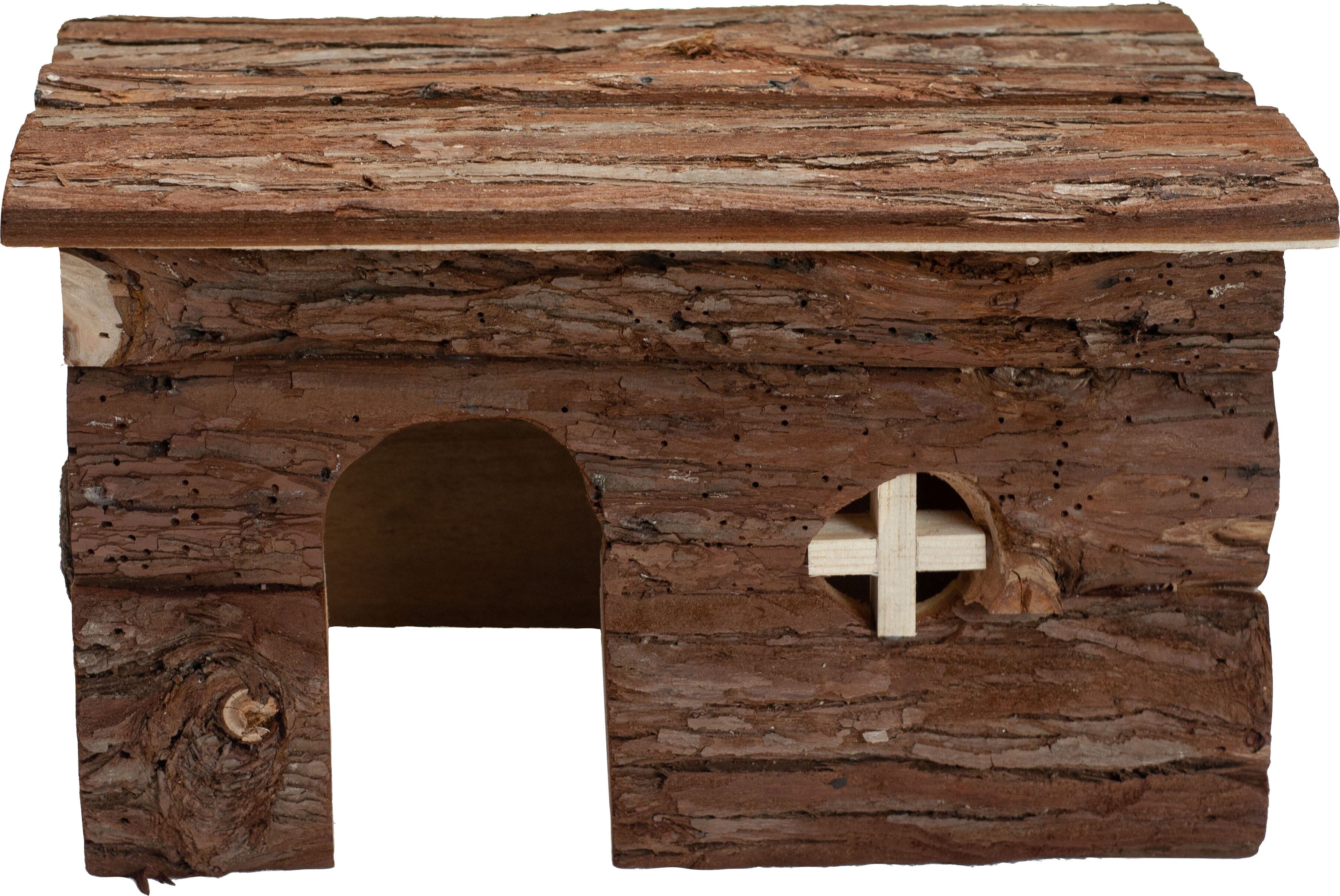 Nibbles Small Animal Large Log Cabin Hut Small Animal Hideaway -  