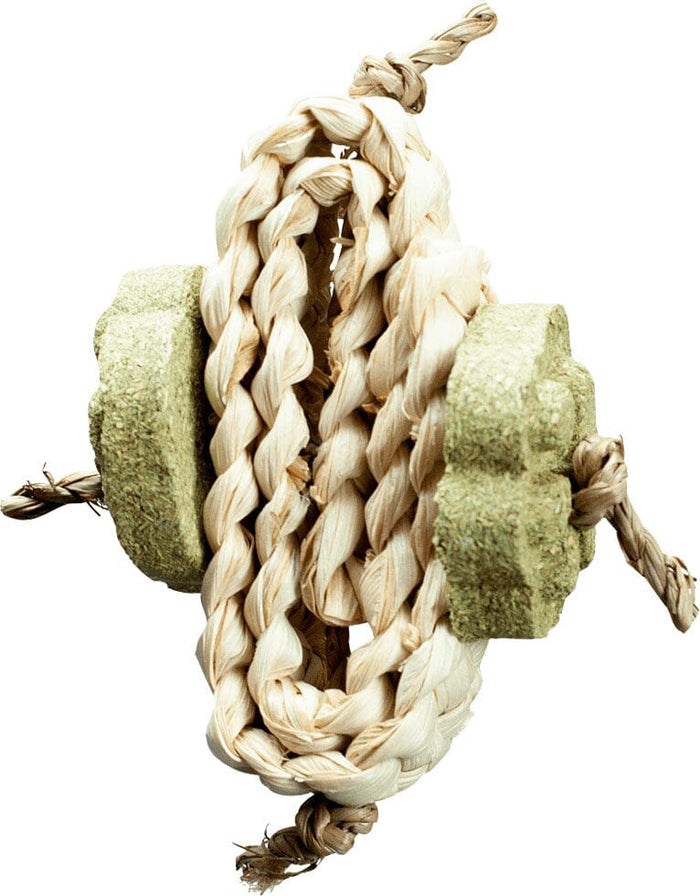 Nibbles Timothy Hay Rope with Shreddable Hay Grass Small Animal Chew Toy