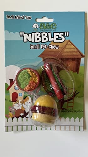 Nibbles Wood Loofah Summer Cookout Small Animal Chew Toy  