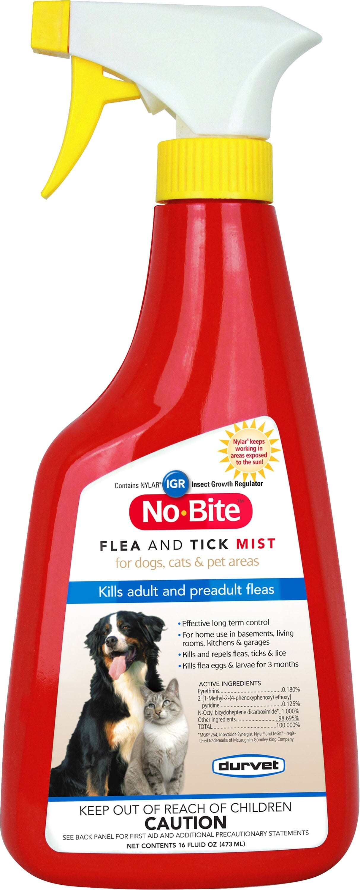 No-Bite Igr Flea & Tick Mist Dog Spray - 16 Oz  