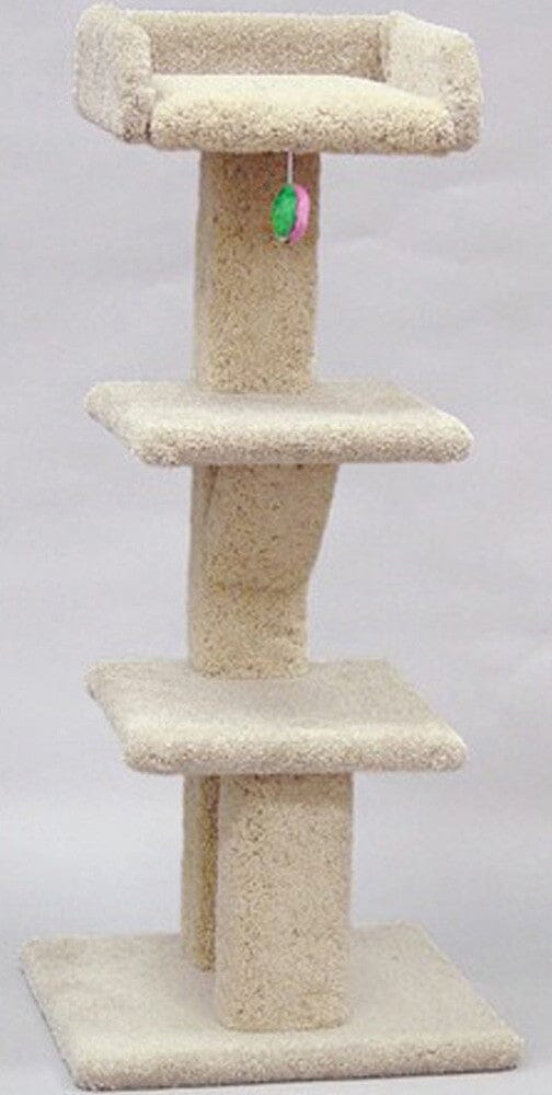 North American Pet Tree with Tray and 2 Shelves Scratcher Assorted - 44 in  