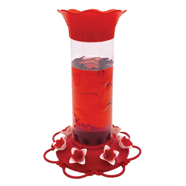 North States Hibiscus Hummingbird Feeder - Red/White - 38 Oz  