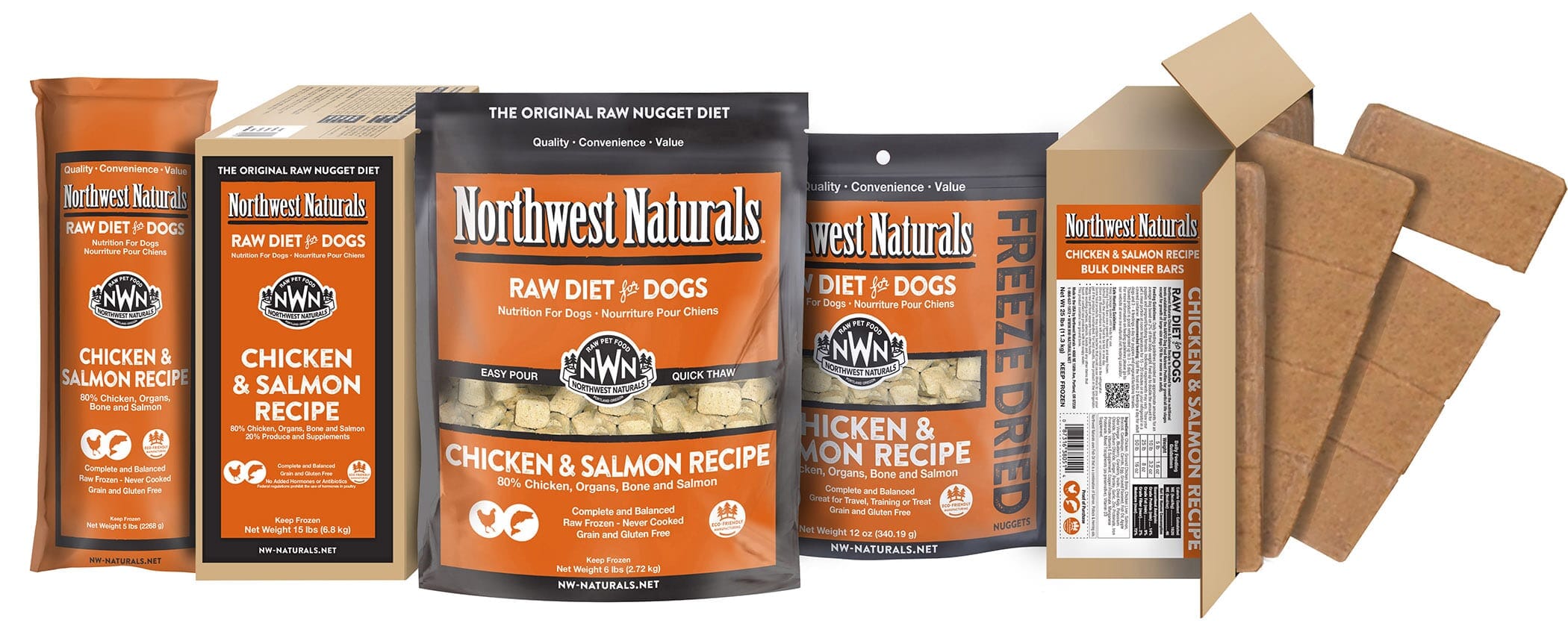 Northwest Naturals Chicken & Salmon Nuggets Freeze-Dried Dog Treats - 28 Oz Bag  