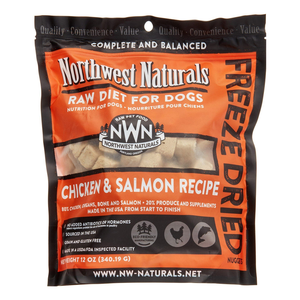 Northwest Naturals Freeze Dried Chicken & Salmon Nuggets Freeze-Dried Dog Food - 12 oz ...